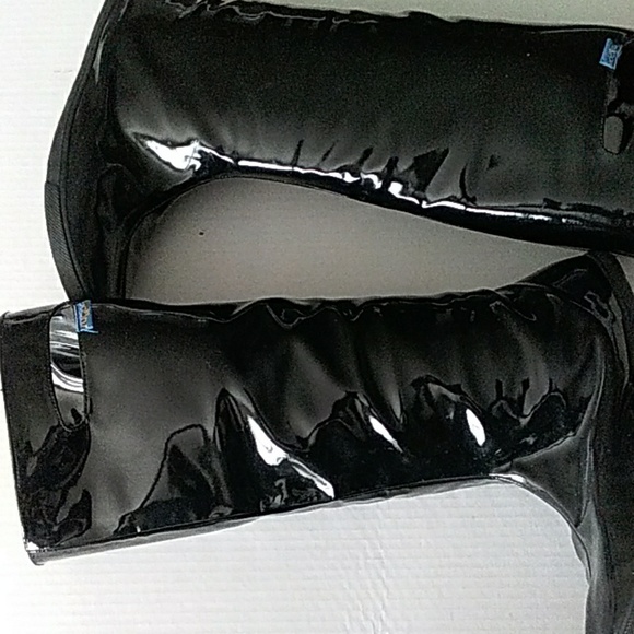Sugar black rain boots size 9 used - Picture 2 of 6